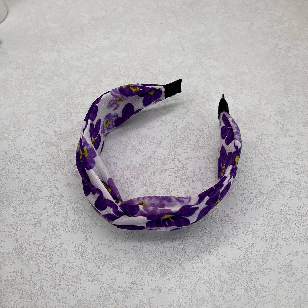 SIMPLE LARGE FLOWER CROSS HEADBAND_CWAHA2581