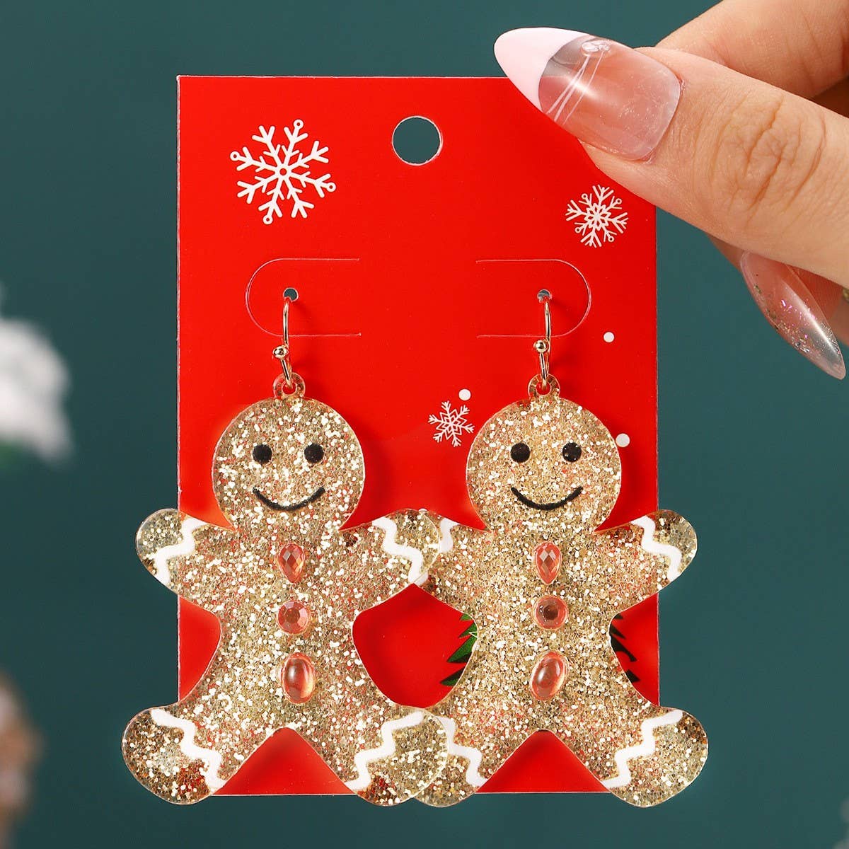 NEW CHRISTMAS CARTOON DIAMOND PENDANT EARRINGS_CWMM2608