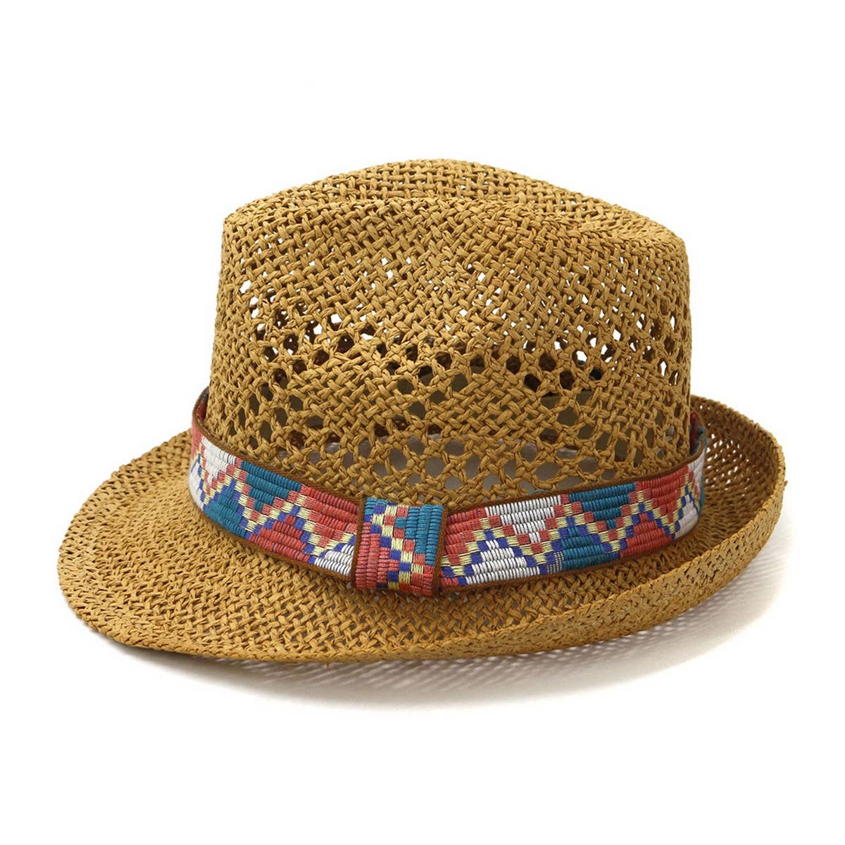 SPRING AND SUMMER HAND KNITTED PANAMA HAT_CWAH1255