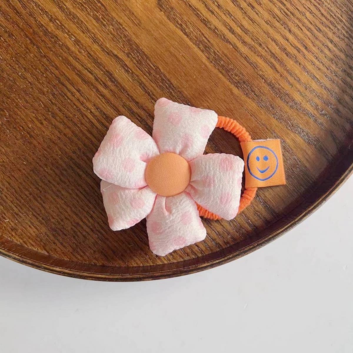 CHILDRENS MACARON FLOWER HAIR TIE_CWAHA1861