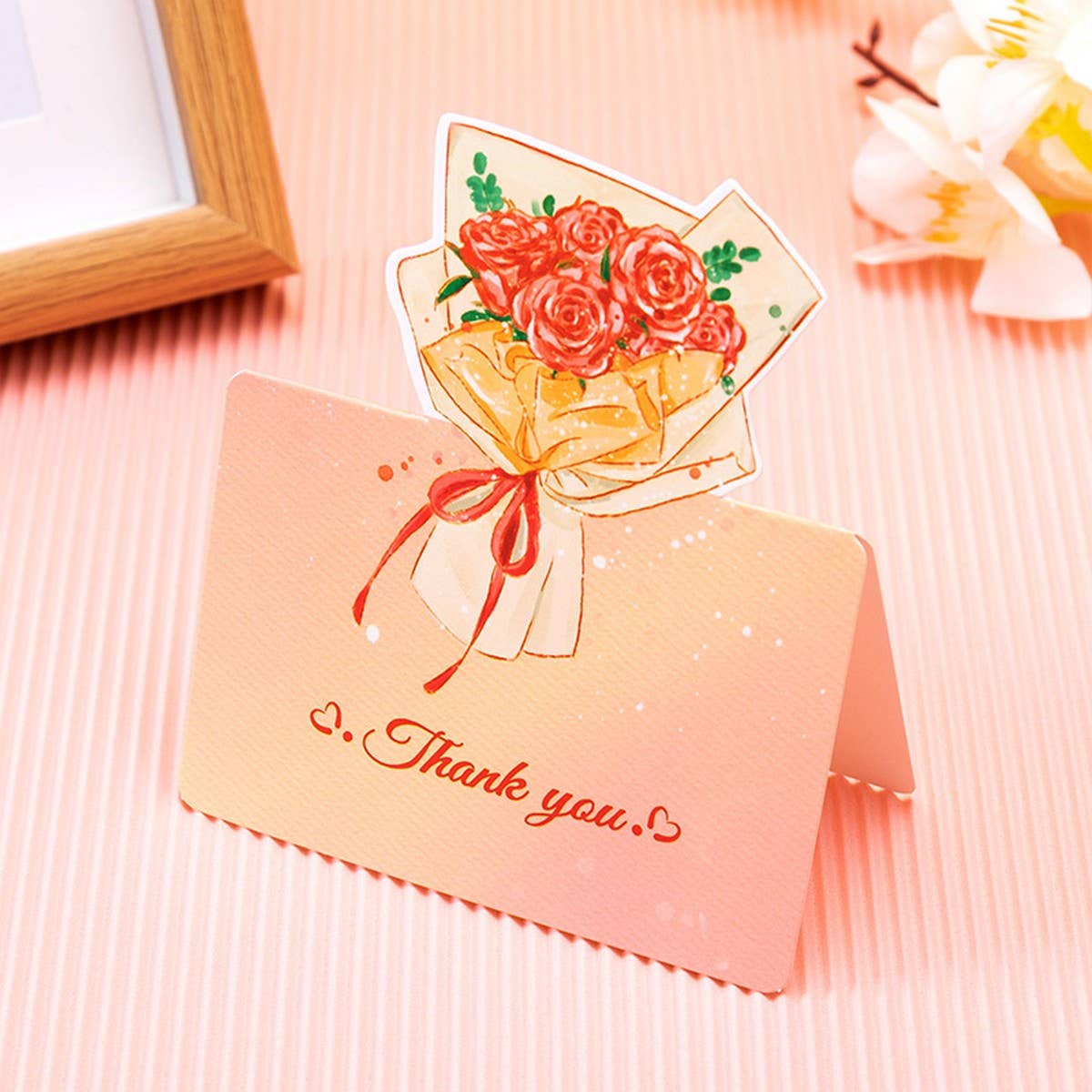 THREE DIMENSIONAL BOUQUET FLOWER GREETING CARD_CWMM1029