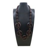 BOHEMIAN COCONUT SHELL VINTAGE LONG NECKLACE_CWMM4564