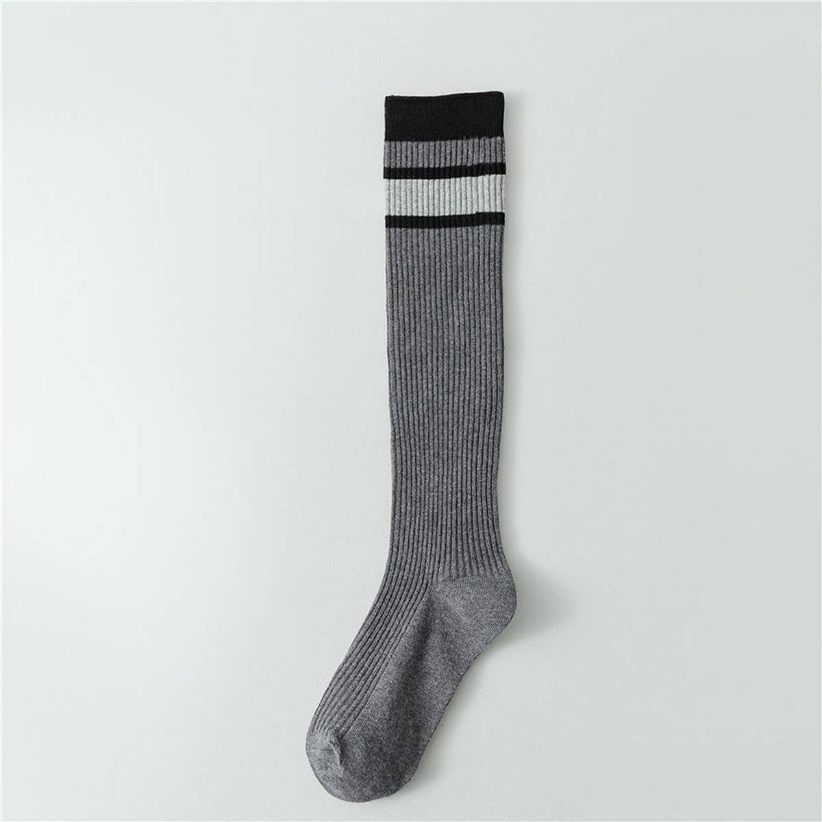 2024 NEW COLOR CONTRAST STRIPED MID CALF SOCKS_CWMS0649