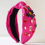 FASHIONABLE ENGLISH LETTERS DIAMOND HEADBAND_CWAHA1783