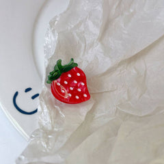 MINI FRUIT HAIR CLAWS STRAWBERRY LEMON CLIPS_CWAHA1331