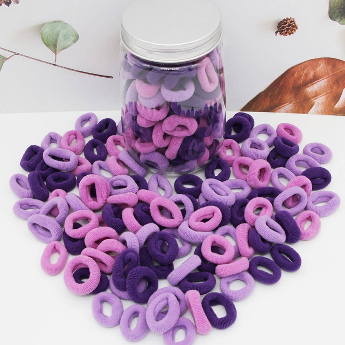 CHILDREN HIGH ELASTIC HAIR TIES100PCS BOX_CWAHA0503