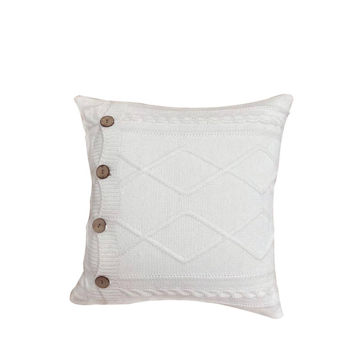 DIAMOND PATTERN TWIST BUTTON PILLOW CAR CUSHION_CWMM2377