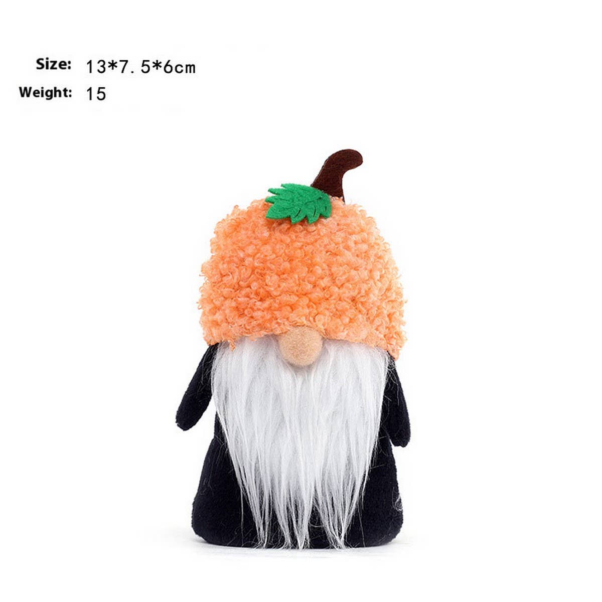 HALLOWEEN FACELESS PUMPKIN GNOME PARTY ORNAMENT_CWMM9864