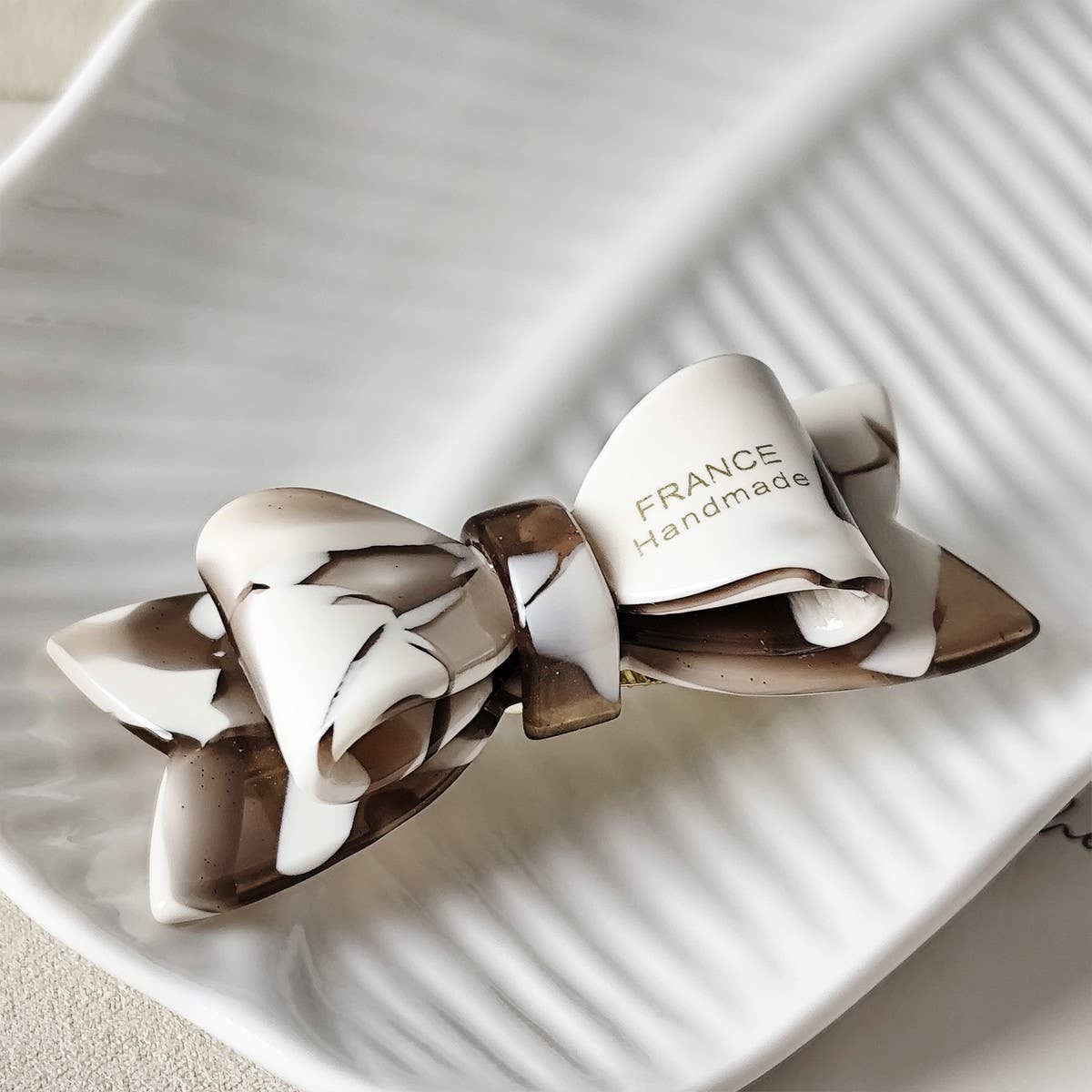 Sweet Bow Acetate Hair Clip ? Double-Layer Side_Cwaha07201