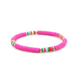 FASHIONABLE MULTI COLOR SOFT CLAY BEADED BRACELET_CWMM3818