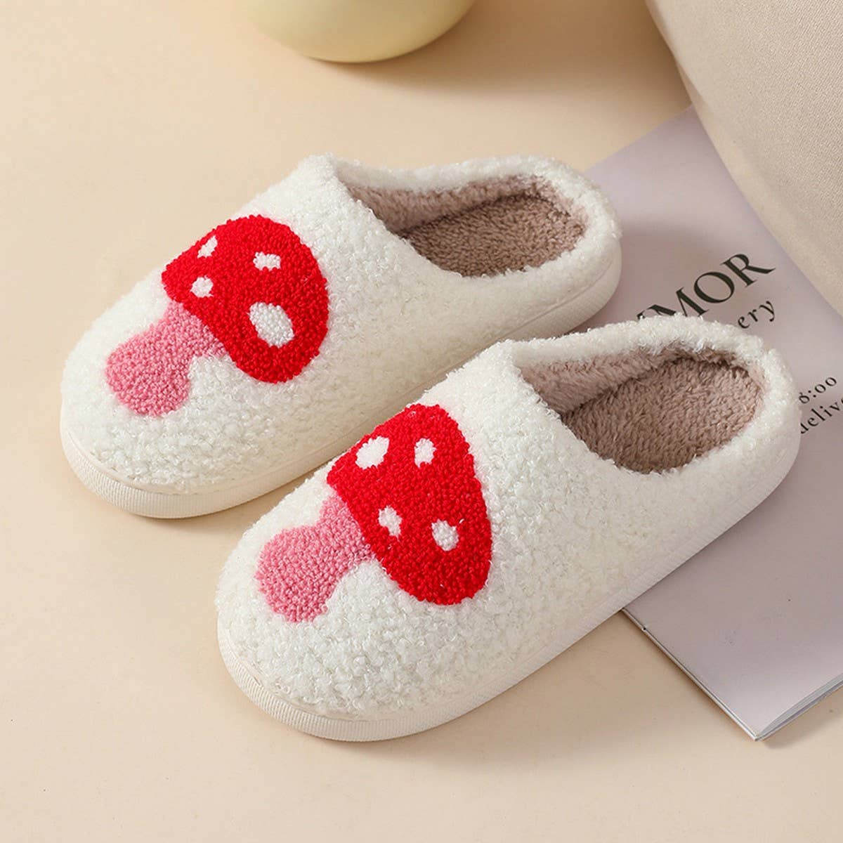 HOME LOVE PATTERN NON SLIP COTTON SLIPPERS_CWSHS0276