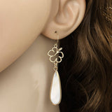 SIMPLE STYLE TEARDROP SHAPED SHELL EARRINGS_CWMM4267