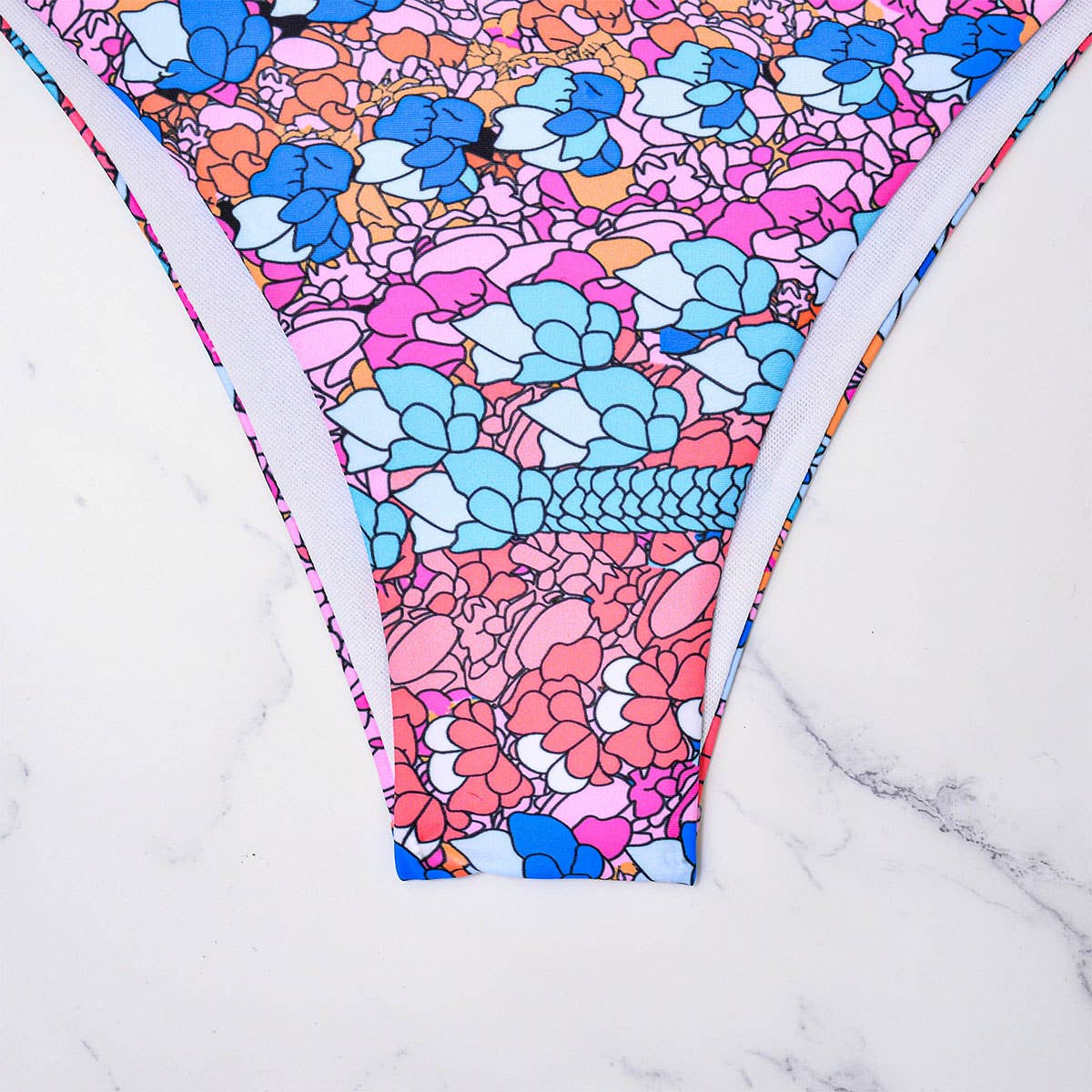 Womens Printed Bikini Sexy Tie-Front Swimwear