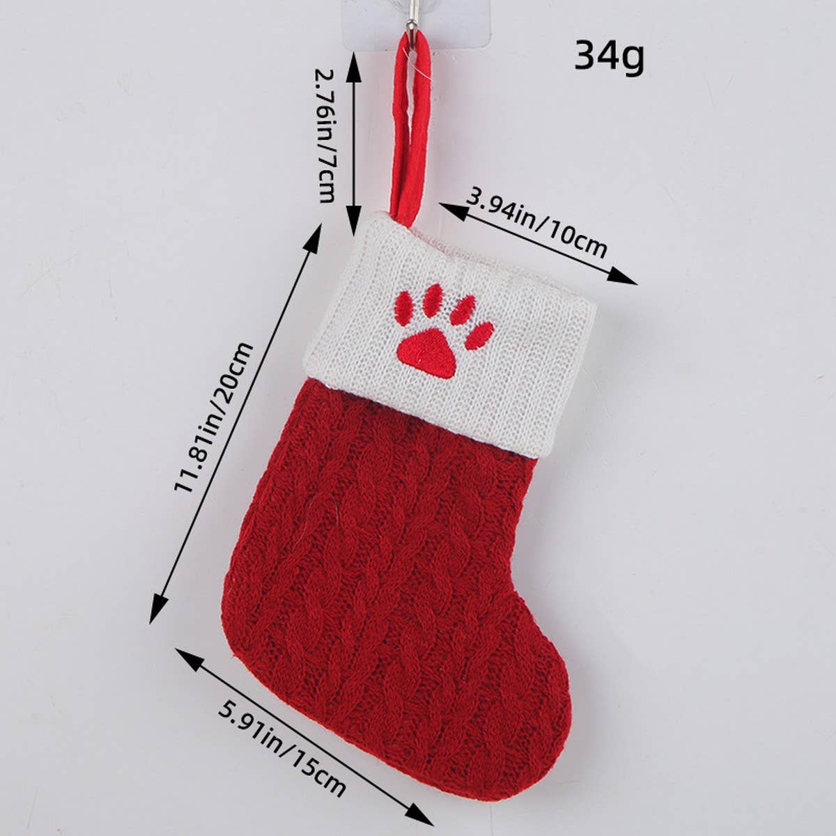 CLASSIC RED LETTER WOOL KNITTED CHRISTMAS SOCKS_CWMS1434