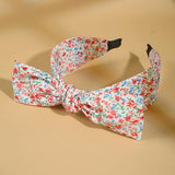SOLID COLOR PLEATED RABBIT EARS BOW HEADBAND_CWAHA1690