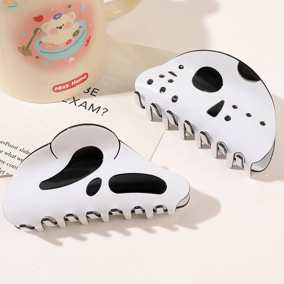 GHOST HAIR CLIP 9 10CM HALLOWEEN SHARK CLIP_CWAHA1635