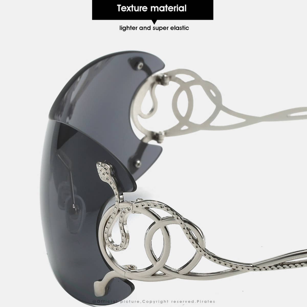 Y2K Fashion One-Piece Snake Sunglasses Unisex_Cwasg0273