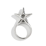 GYPSY STYLE 3D STAR SHAPED LETTER RING_CWAJE1825