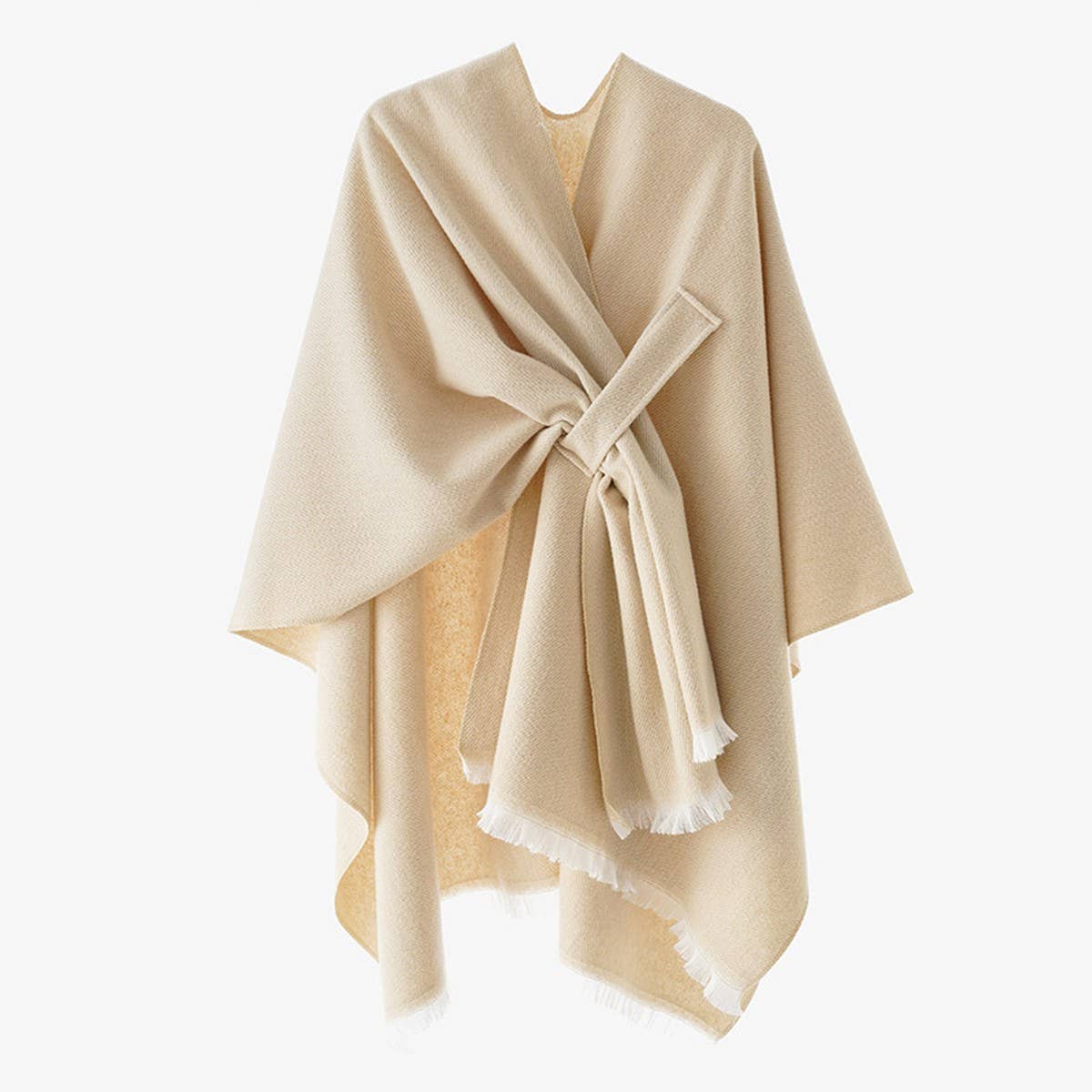 SOLID COLOR DESIGN SPLIT CASHMERE COLOR SHAWL_CWMM2081
