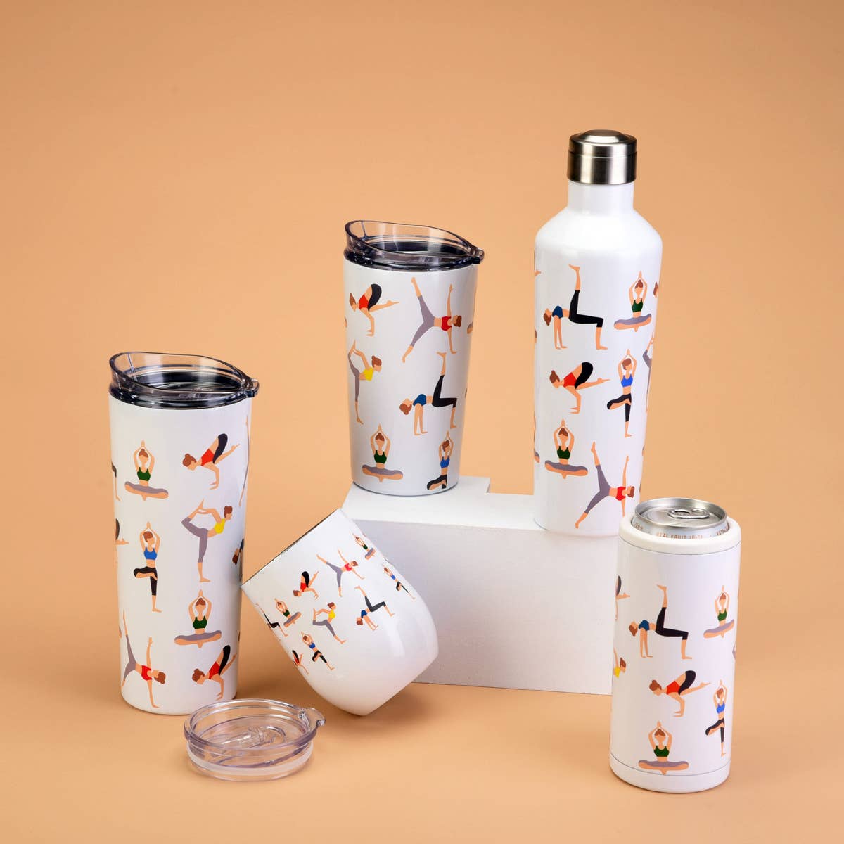 2024 NEW YOGA THEME INSULATED WATER CUP_CWMM0984