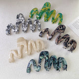 Wavy Hair Claw Luxe Large Volume Shark Clip_Cwaha1337
