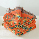 FLOWER TASSEL DOUBLE SIDED BLANKET_CWMM1601