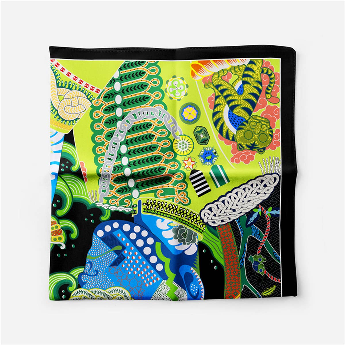 Twilled Satin Mini Scarf Hair Bag Ribbon Wrap