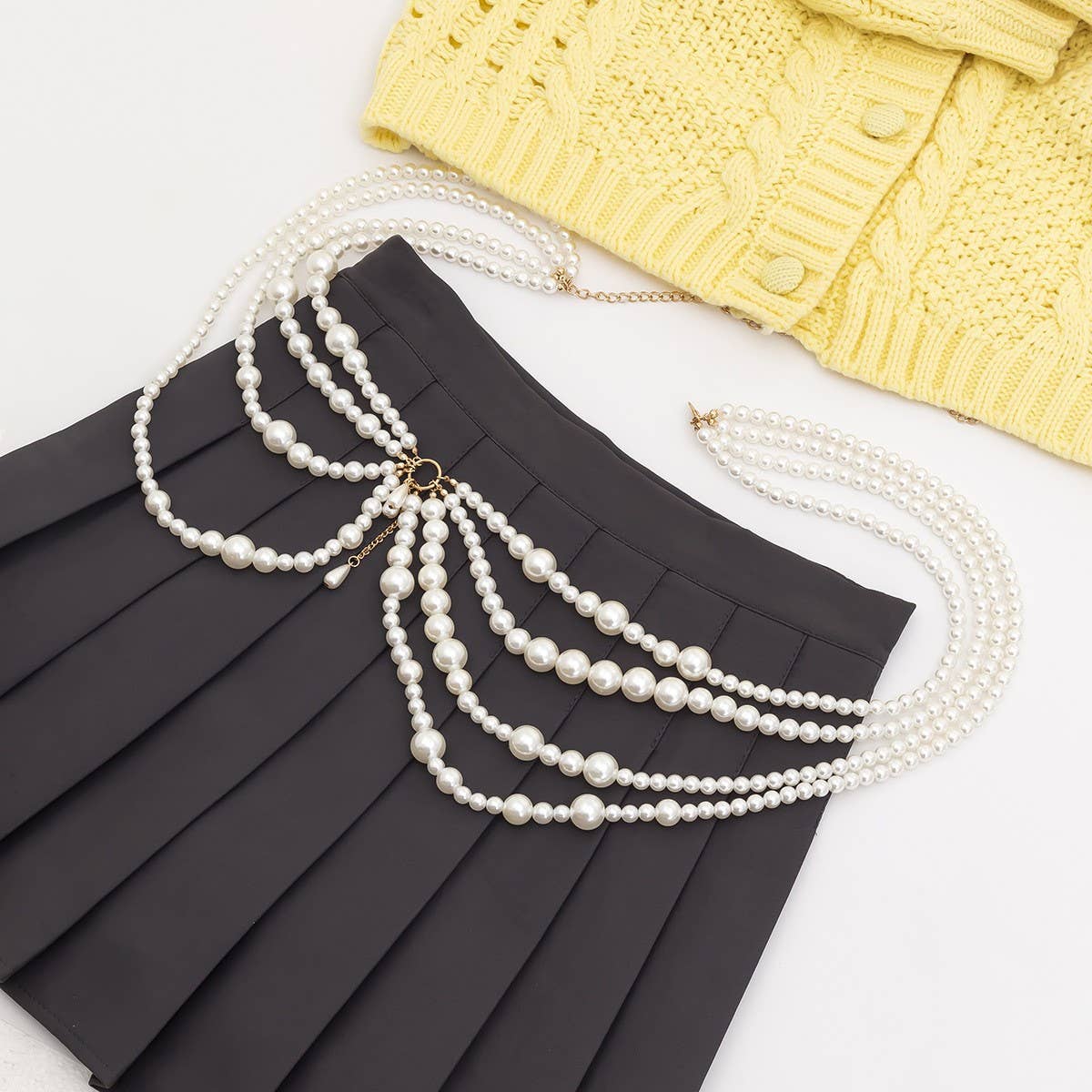 IMITATION PEARL HOLLOW TASSEL BODY CHAIN_CWAJE1128