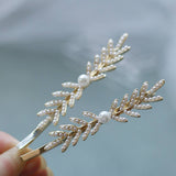 FOREST FAIRY PEARL ALLOY HAIR CLIP_CWAHA1226