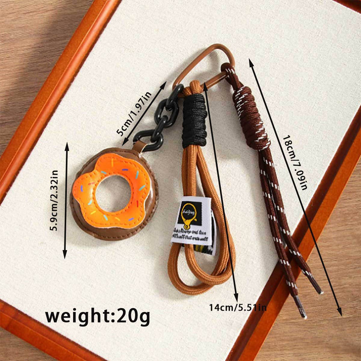 LEATHER DONUT CHARM MAILLARD BAG ACCESSORY_CWMM7554