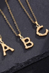 FASHION SIMPLE ALPHABET PENDANT NECKLACE_CWAJE230