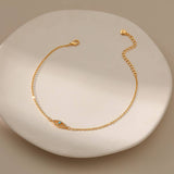 Niche And High-End Hollowed-Out Eye Anklet