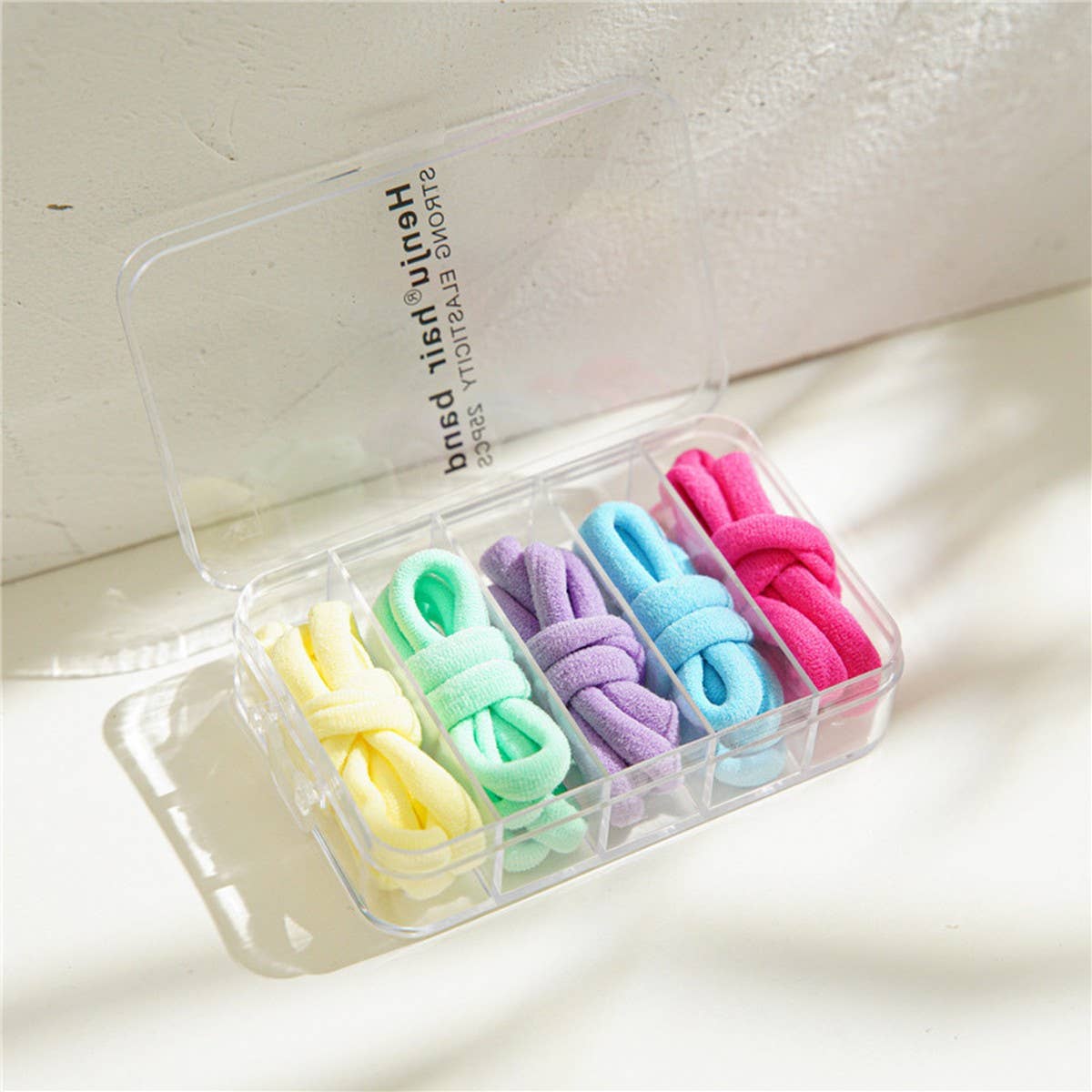 1BOX 25PCS ELASTIC HAIR TIES CANDY COLOR HAIRBANDA_CWAHA1109