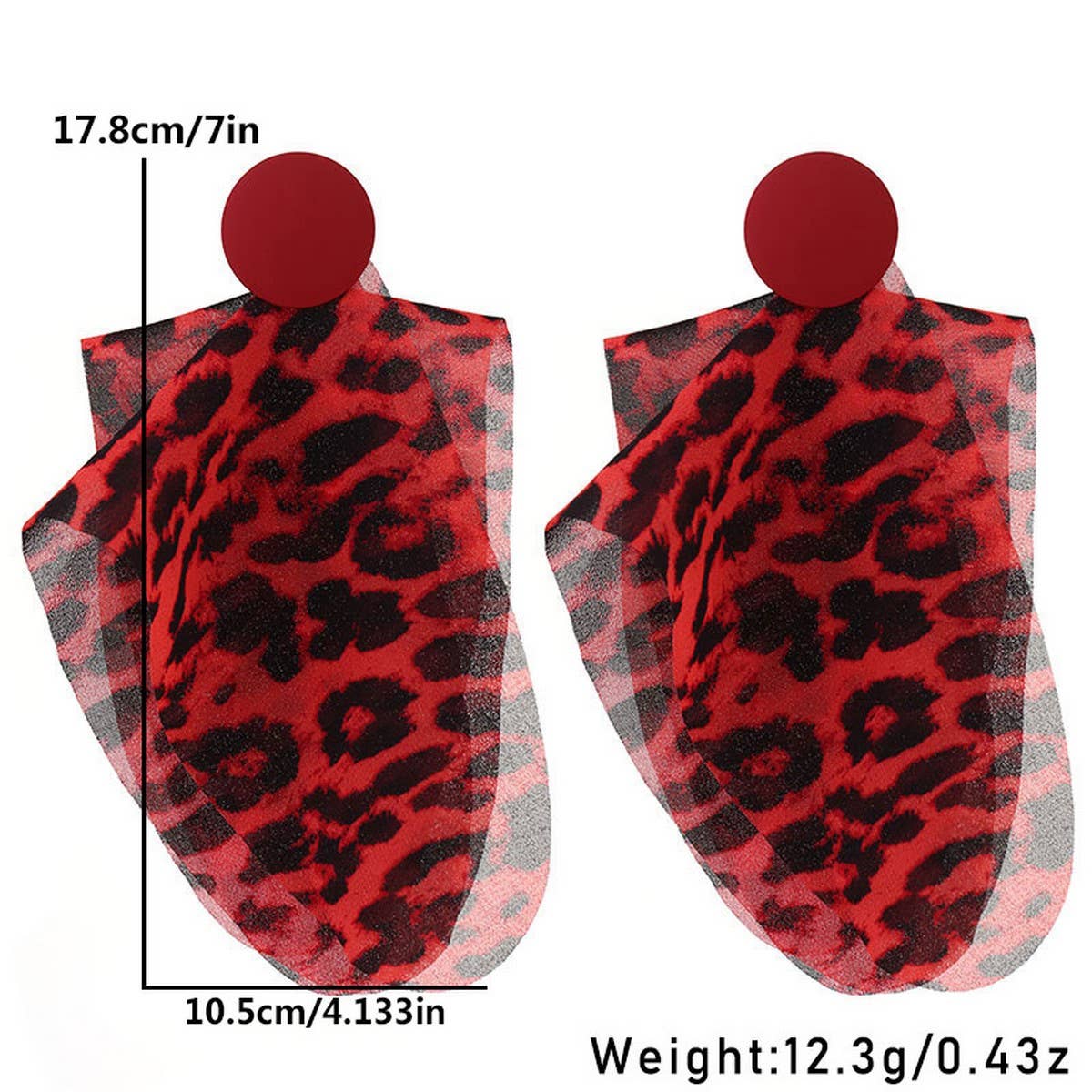 NEW BOHO LONG LEOPARD PRINT EARRINGS UNIQUE DESIGN_CWMM6188