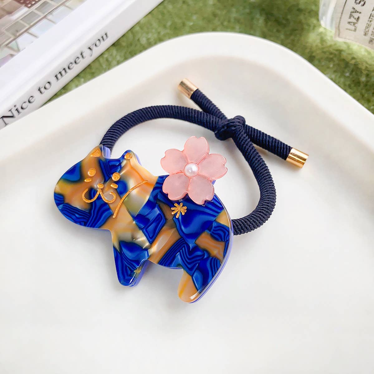 SWEET AND CUTE CAT HAIR ROPE_CWAHA0810