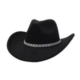ETHNIC STYLE FELT COWBOY FEDORA HAT_CWAH04435