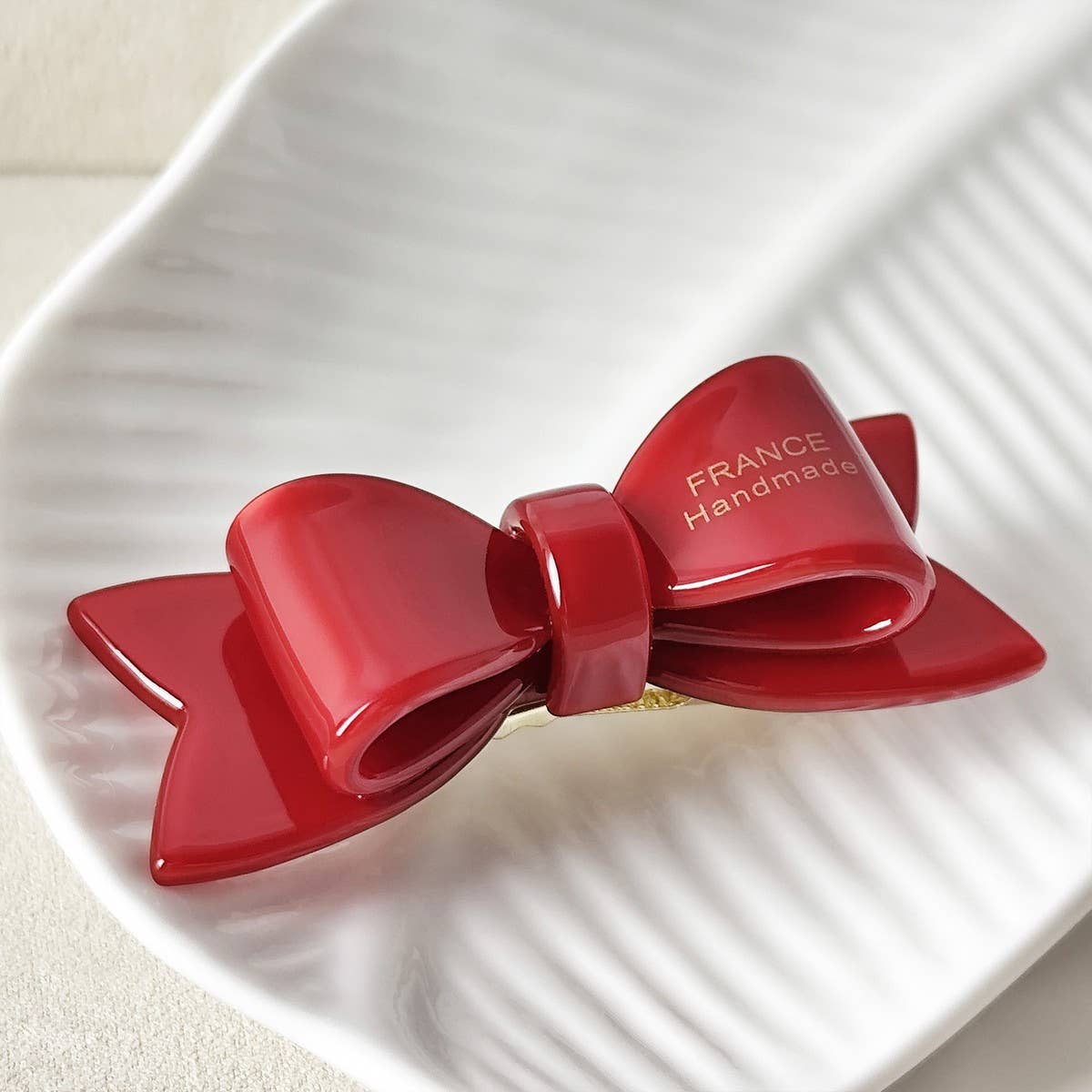 Sweet Bow Acetate Hair Clip ? Double-Layer Side_Cwaha07201