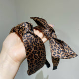 Trendy Retro Leopard Knot Hair Accessory_Cwaha07500