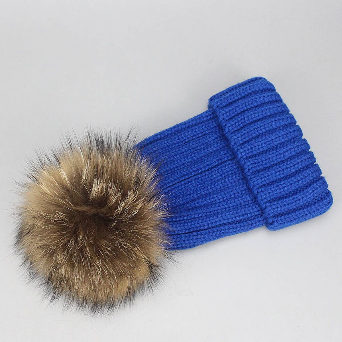 Unisex Knit Beanie Hat With Pom For Winter_Cwah05051