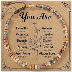 HANDMADE WOVEN BRACELET NATURAL STONE BRACELET_CWAB4624