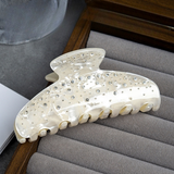 PINK RHINESTONE HAIR CLAW ELEGANT INS LUXURY CLIP_CWAHA2635