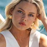 TEMPERAMENT LIGHT LUXURY GOLD ROUND EARRINGS_CWASC1654