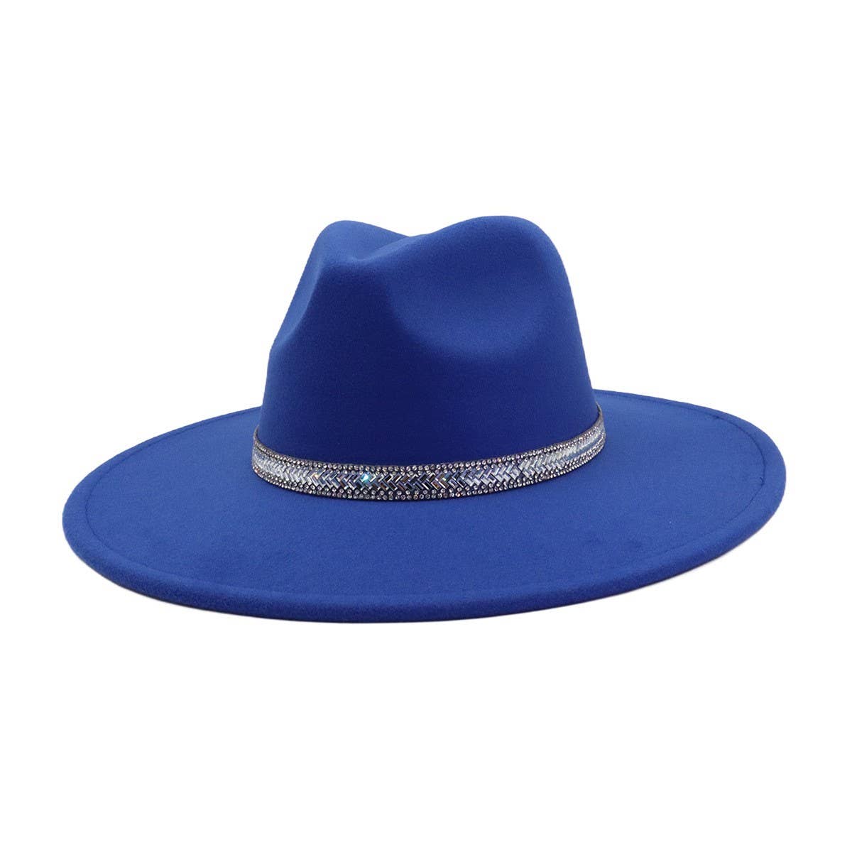 MEN WOMEN WOOL BLEND FEDORA HAT HEART TOP_CWAH04376