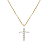 Cross Necklace Is A Full Diamond Collarbone Chain