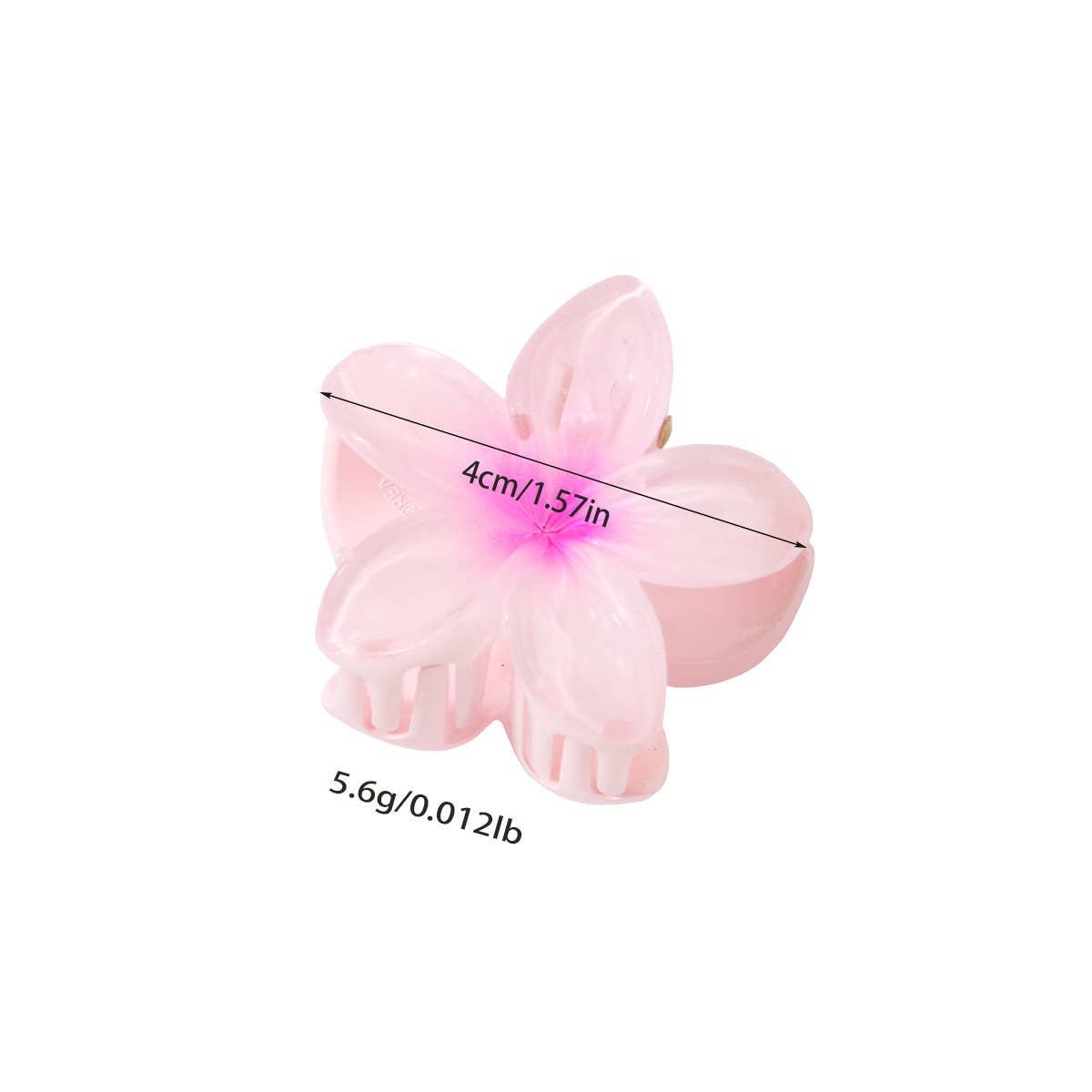 CANDY COLOR PLUMERIA HAIR CLAW SWEET FLORAL CLIP_CWMM4985