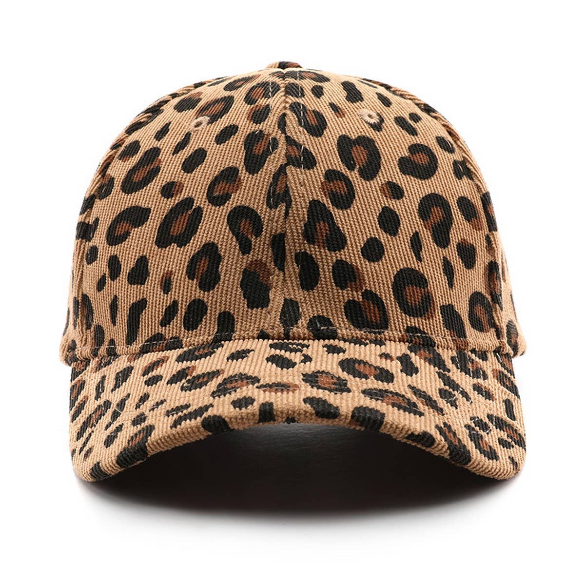 CORDUROY LEOPARD BASEBALL CAP WARM SUN HAT_CWAH2834