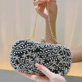 TEMPERAMENTAL HIGH END NICHE BEADED CLUTCH_CWAB2502