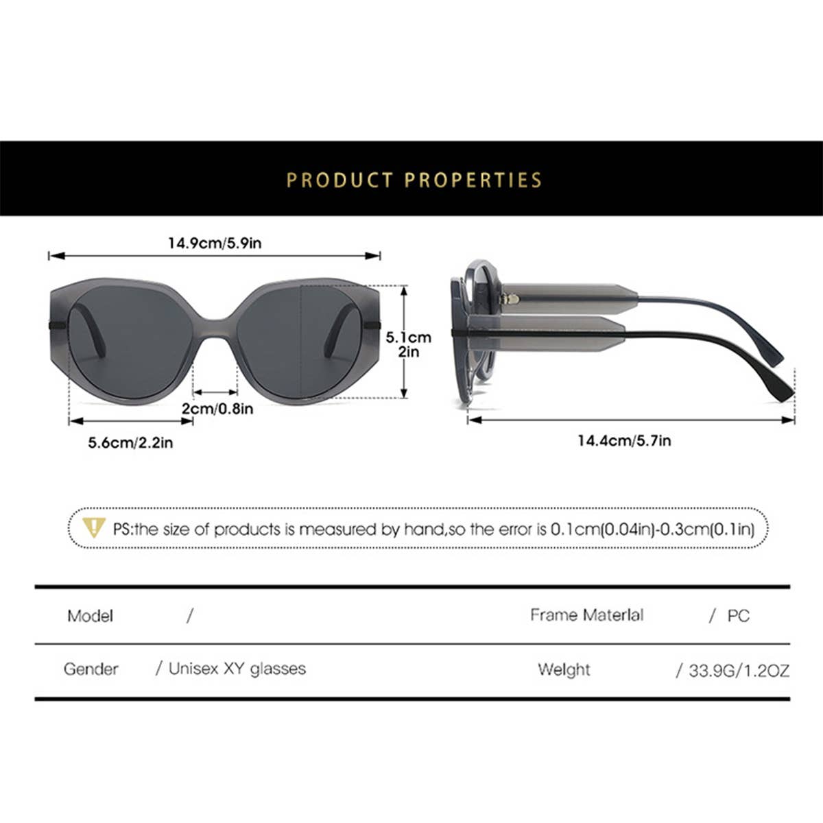 FULL FRAME ROUND FASHION SUNGLASSES_CWASG0527