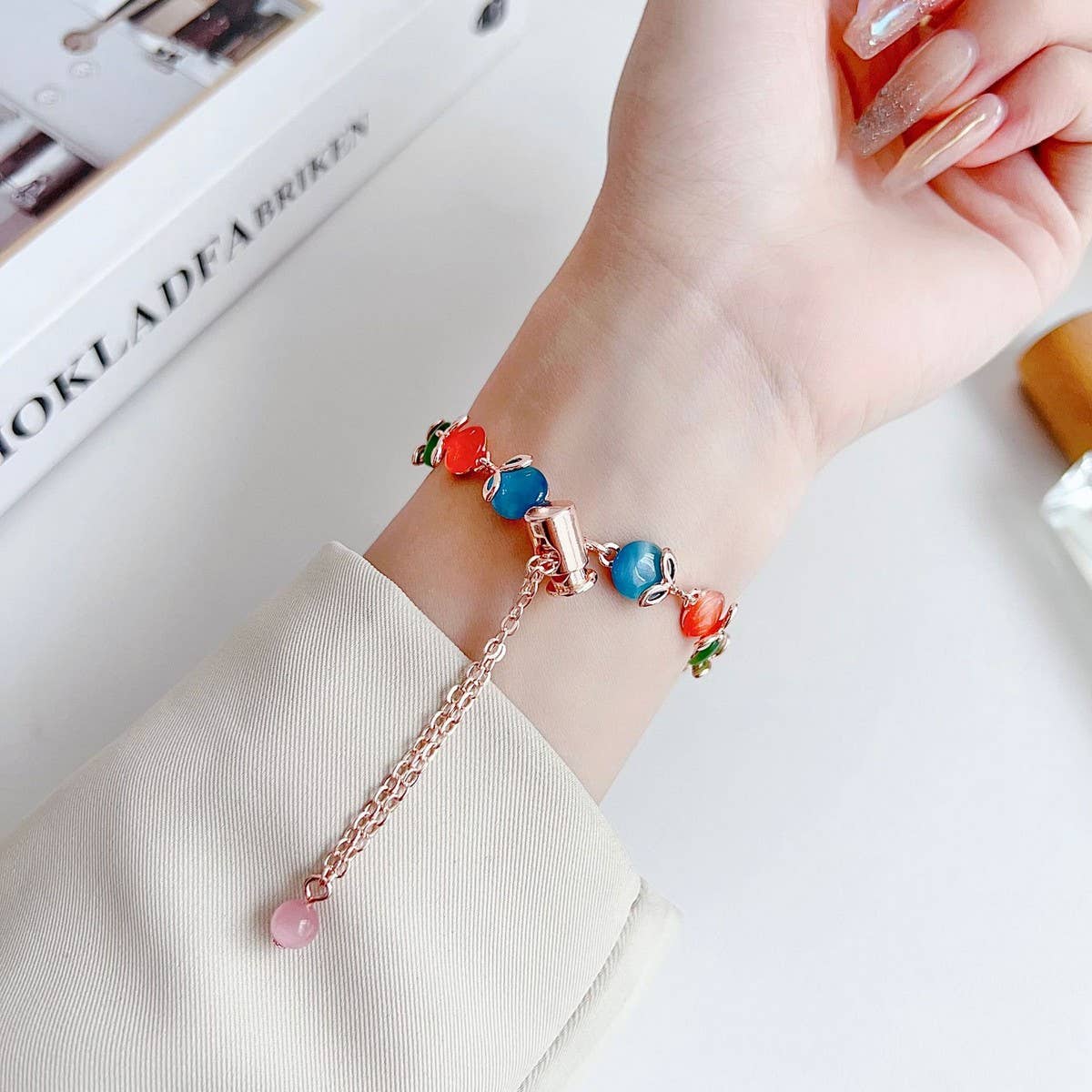 APPLE WATCH 9 CATS EYE METAL BRACELET STRAP_CWWW0064