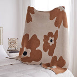 SUNFLOWER WARM BLANKET KNITTED BLANKET_CWMM0330